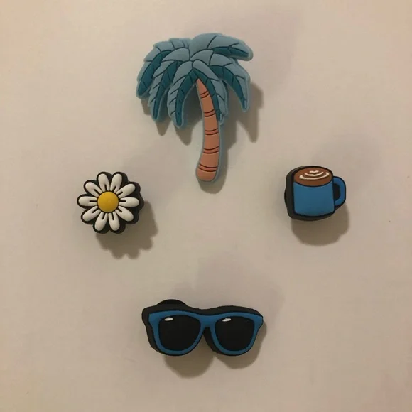 Added 2 More and Box - Crocs Jibbitz (4) NWOT - Picture 2 of 13